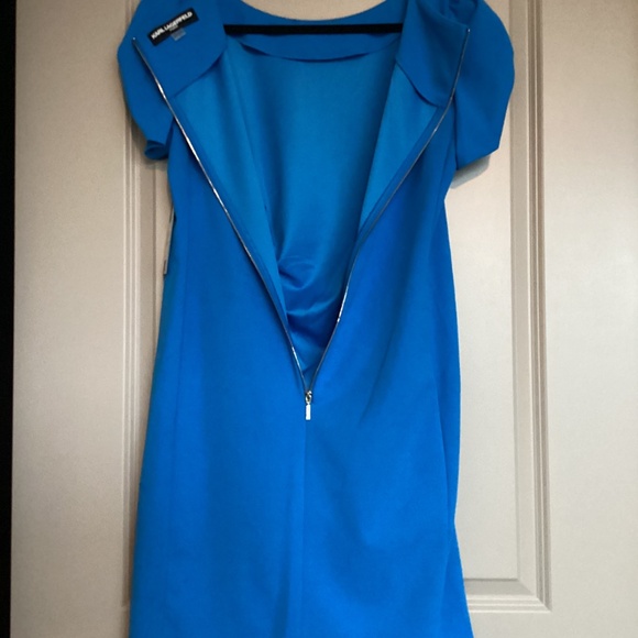 KARL LAGERFELD PARIS Ruched Sleeve Sheath Dress, size 16 - Picture 6 of 13